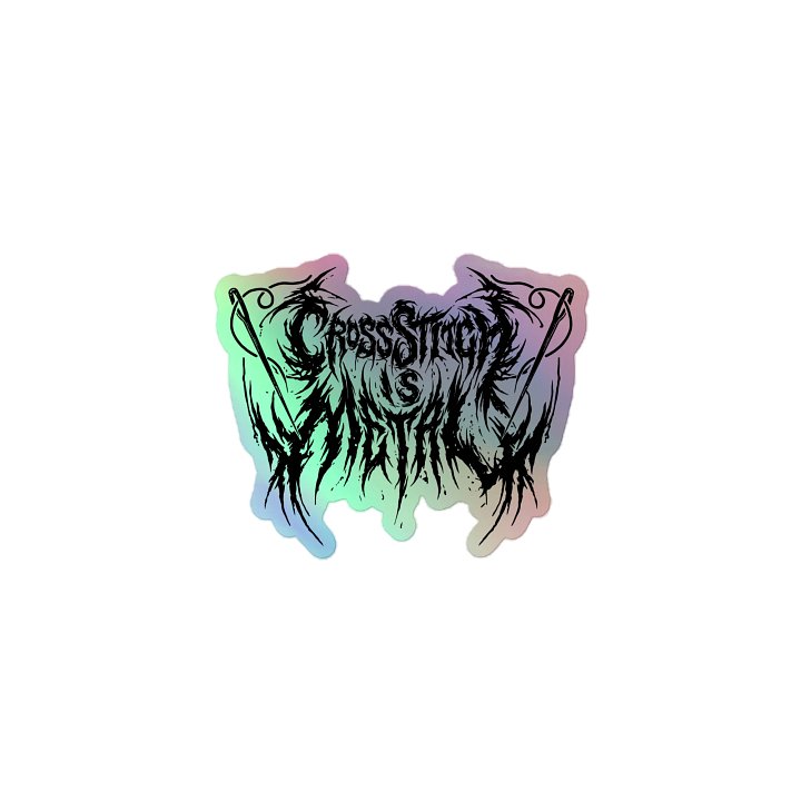 Cross Stitch is Metal Sticker HOLO product image (1)