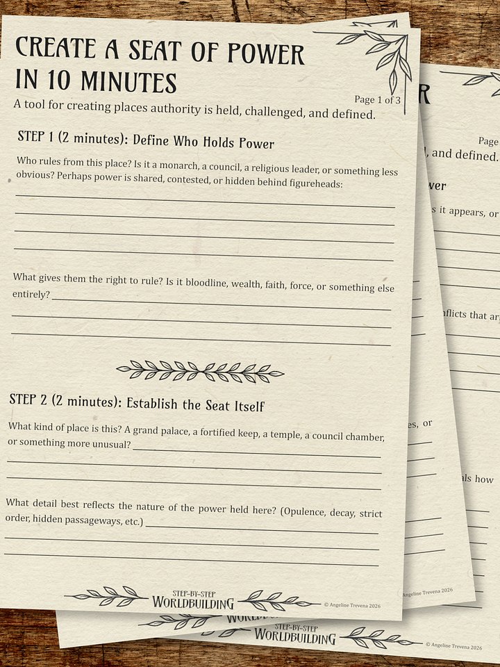 The Worldbuilding in 10 Minutes Places That Shape the World Pack product image (2)