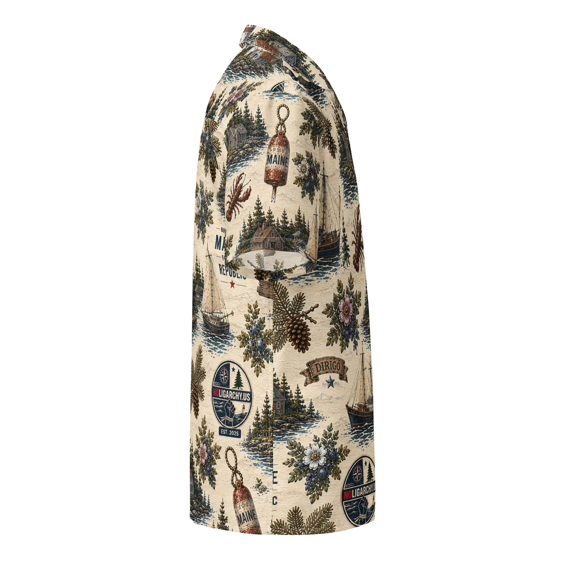 Maine Hawaiian Style Shirt product image (4)
