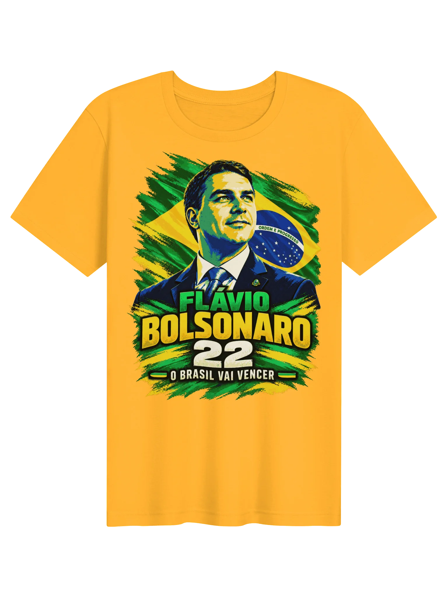 Flávio Bolsonaro 22 — "O Brasil Vai Vencer" T-Shirt product image (71)
