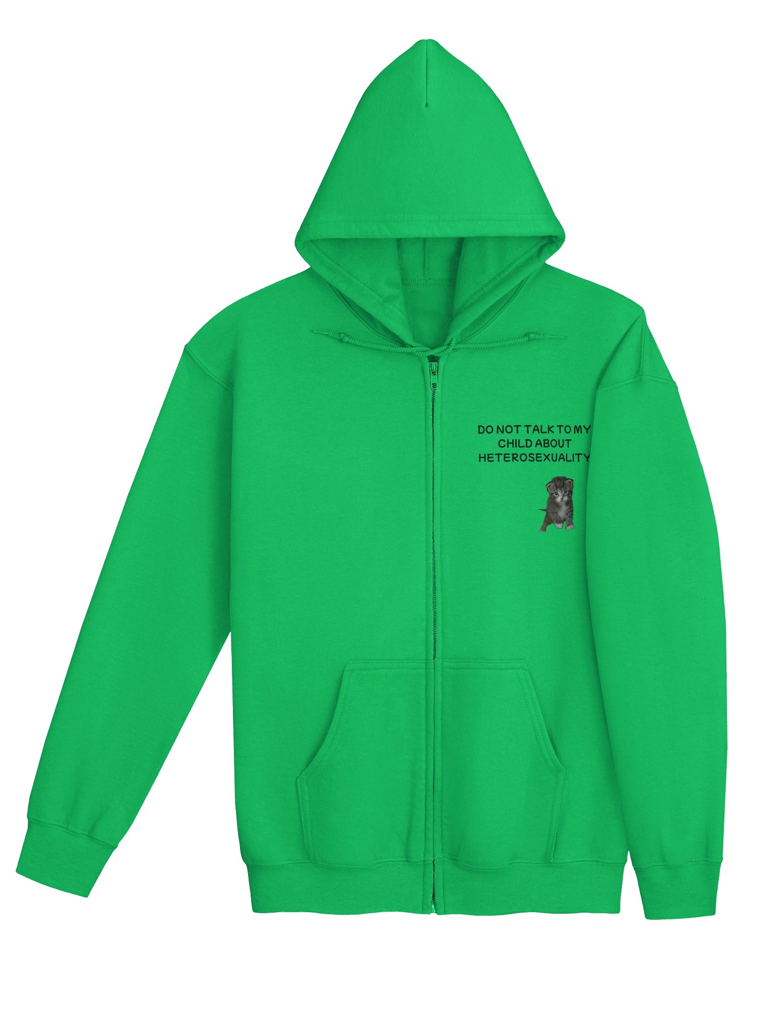 Do Not Talk To My Child About Heterosexuality Cat Zip Hoodie product image (28)