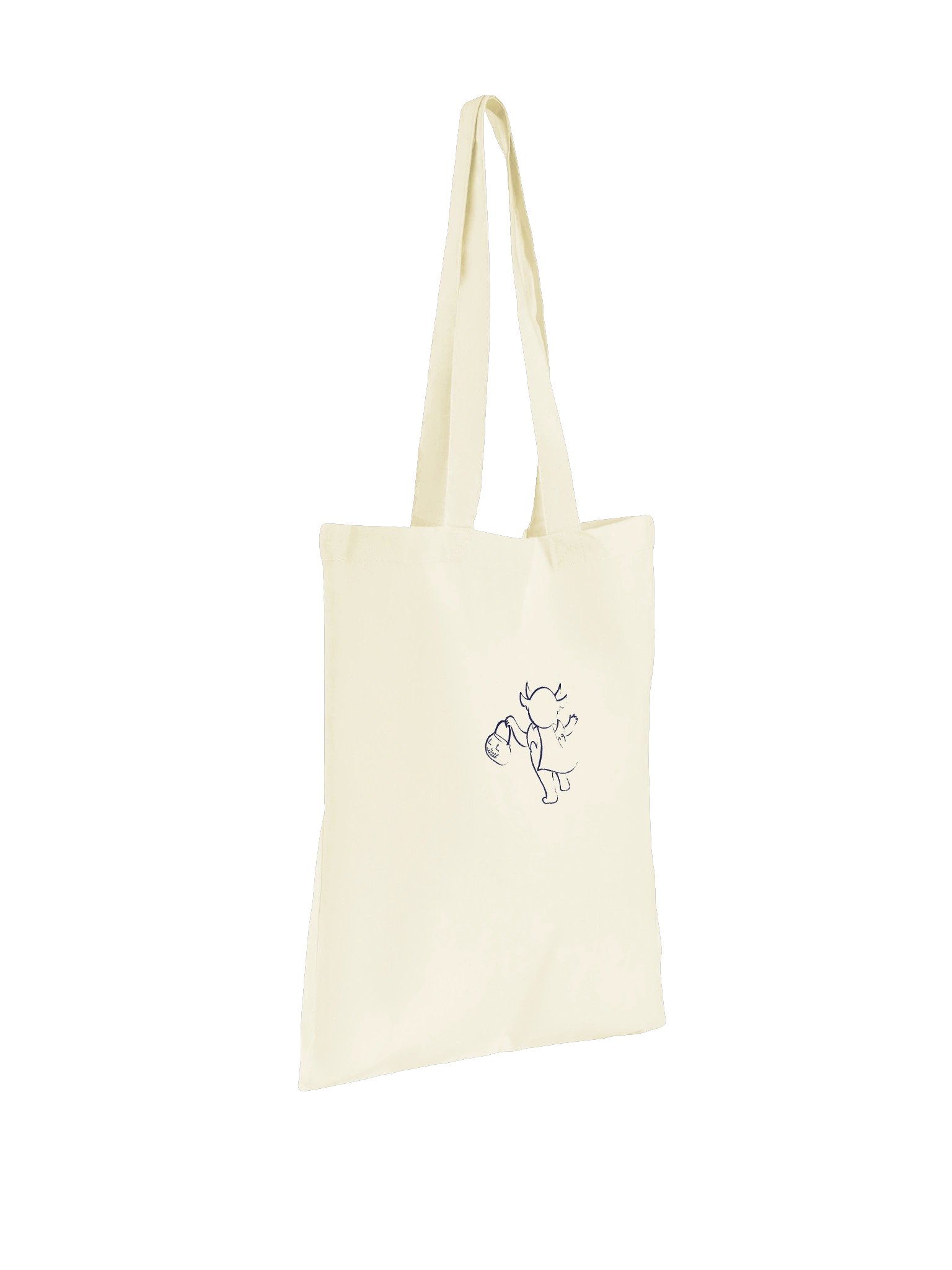 Cryptid On Your Corner Embroidered Tote (Light Mode) product image (3)