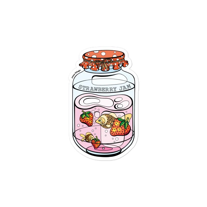 "Fantasy Strawberry Dream Jam Jar" Magnet product image (2)
