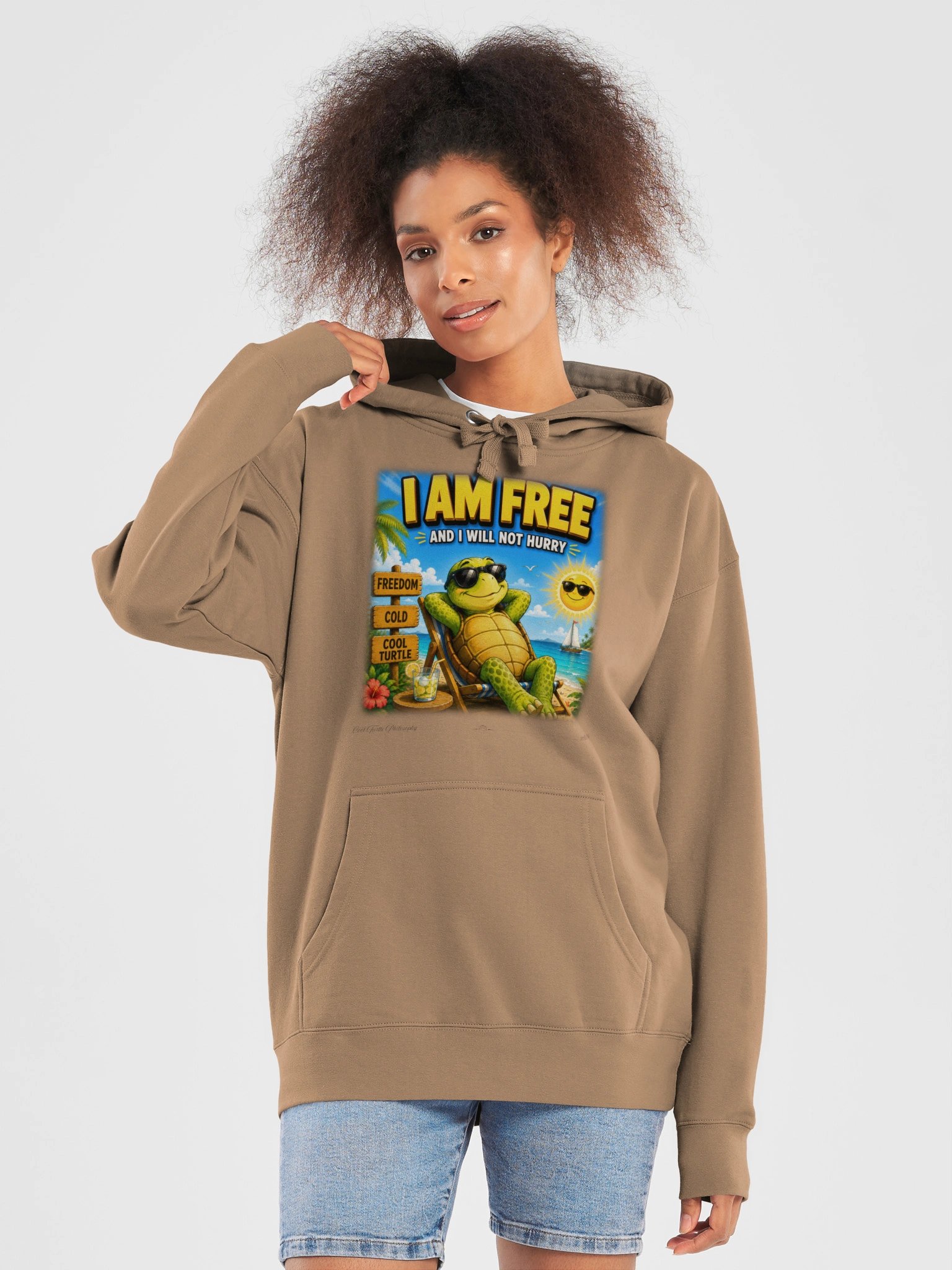 I Am Free Turtle Hoodie – Premium Slow Living Pullover product image (3)