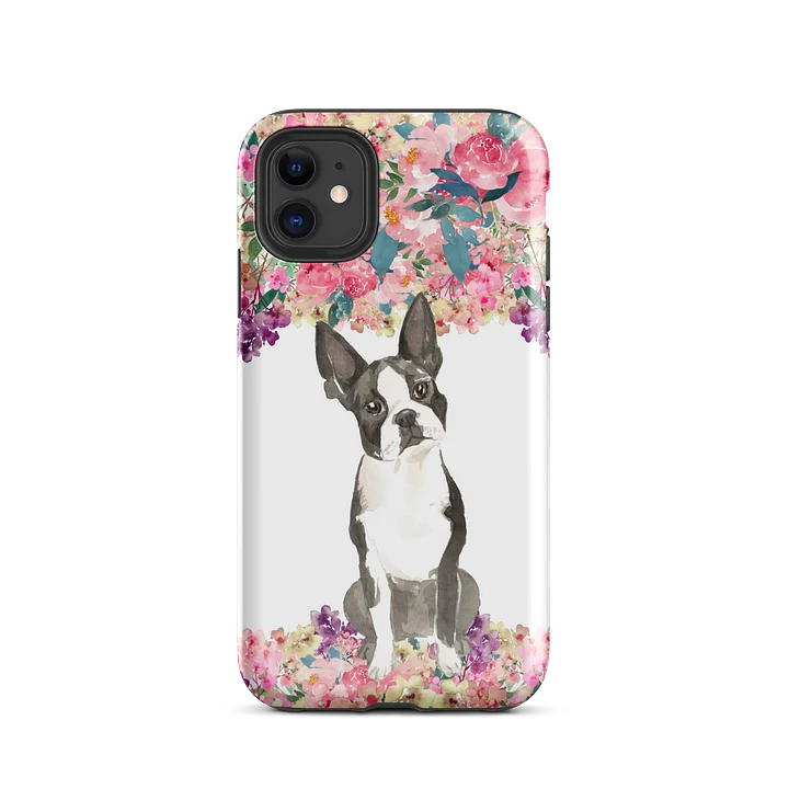 Boston Terrier in Blooms — Tough iPhone® Case product image (55)