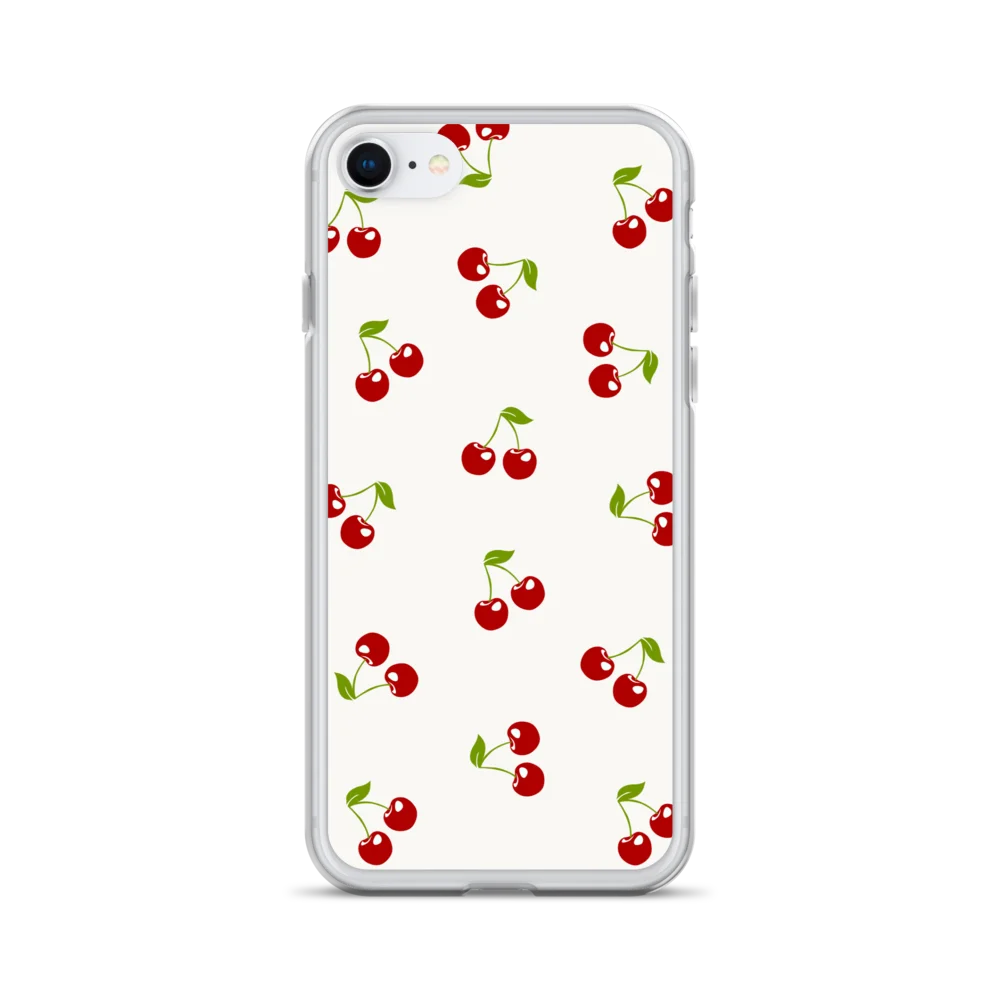 Cherry Pairs Clear iPhone Case product image (1)