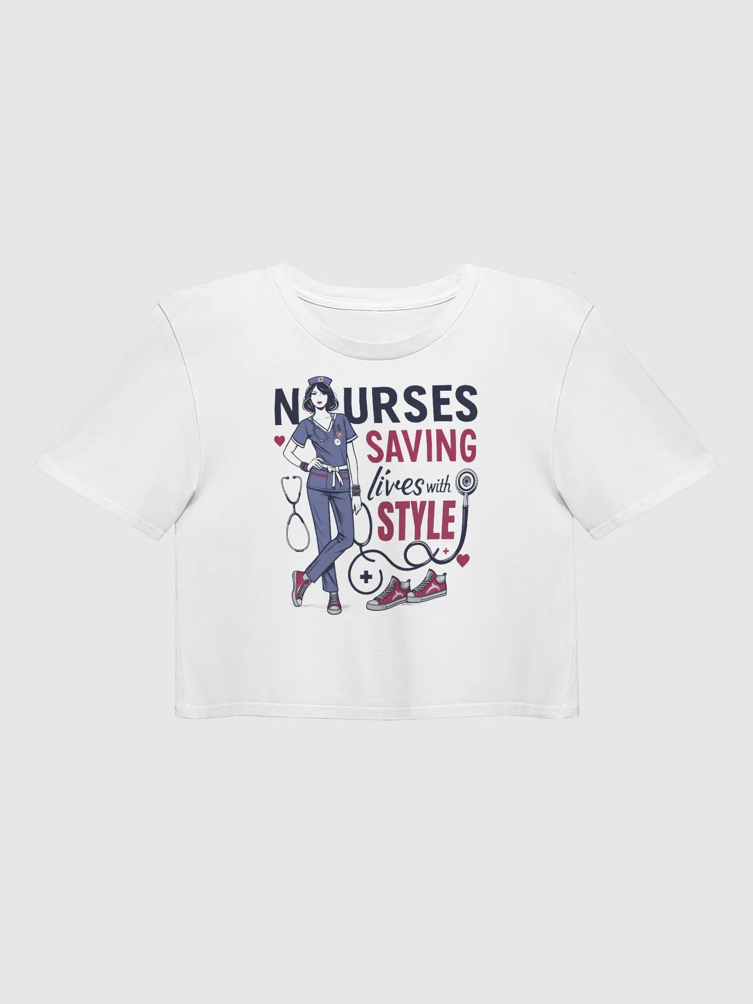 Stylish Nurse Tribute Crop Top product image (1)