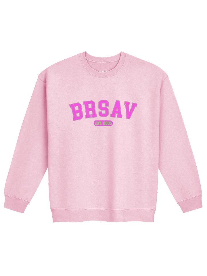 Varsity Pink/Green Brsav Crewneck product image (1)