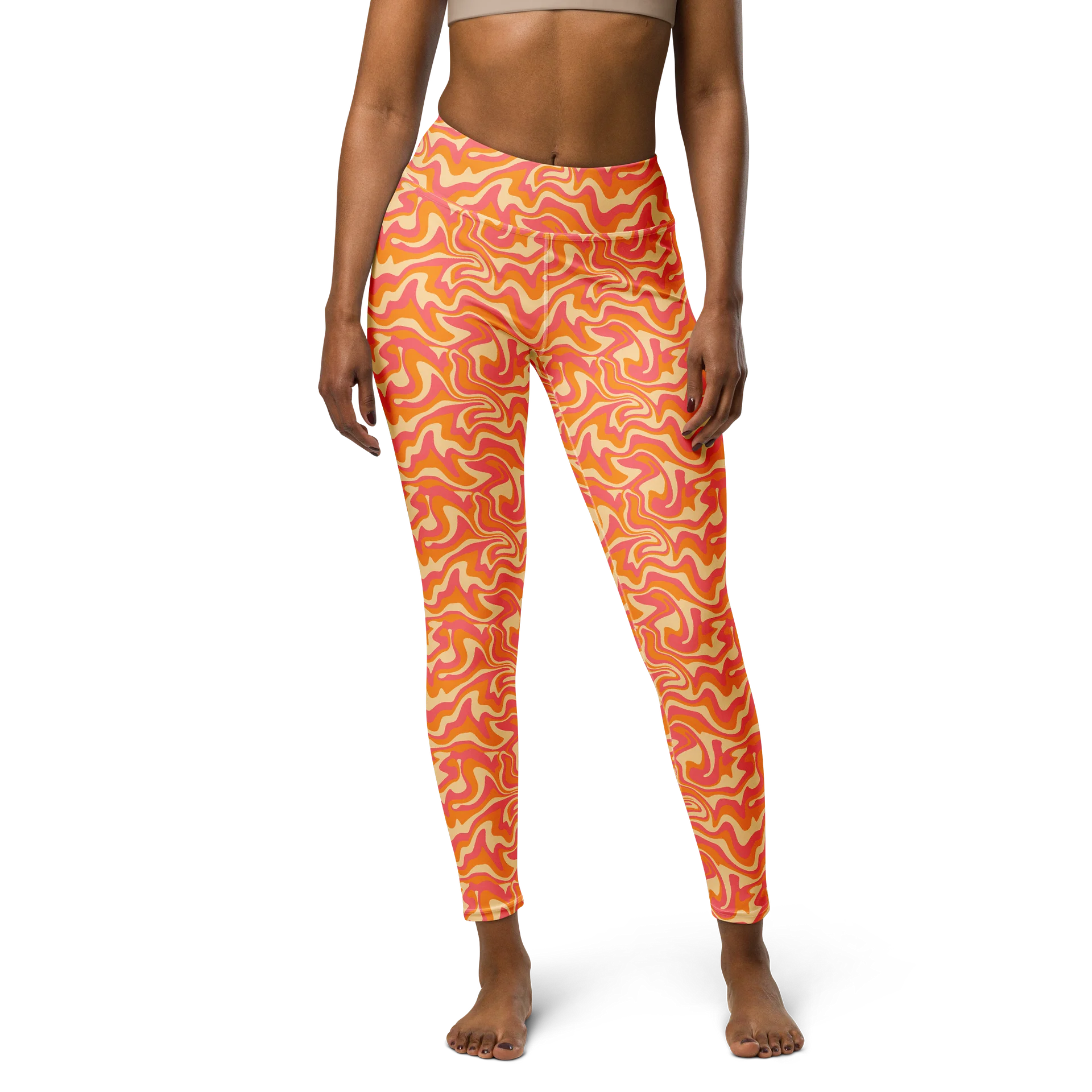 Stylish Groovy Hippie Aesthetic Yoga Leggings product image (1)