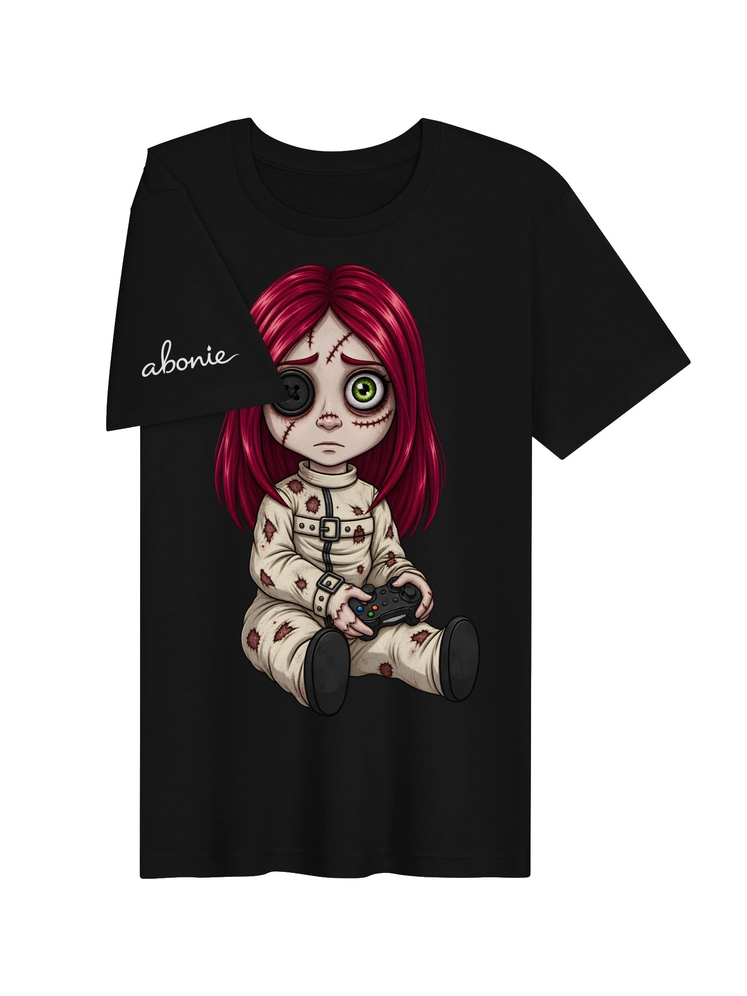 Creepy Gamer Doll – Unisex Supersoft T-Shirt product image (29)