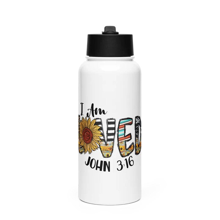 I Am Loved - Stainless Steel Sports Water Bottle product image (1)