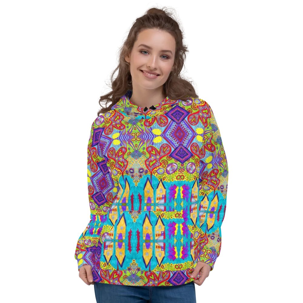 Abstract Doodle Happiness Unisex Hoodie product image (3)