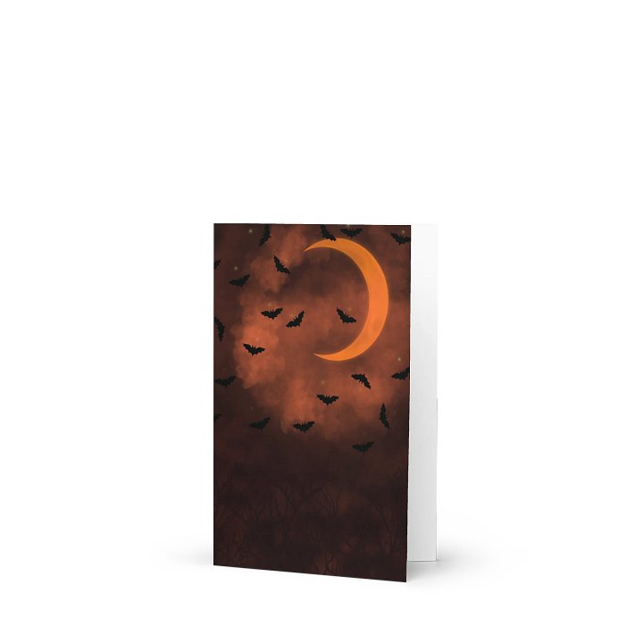 Moonlit Bats Greeting Card product image (1)