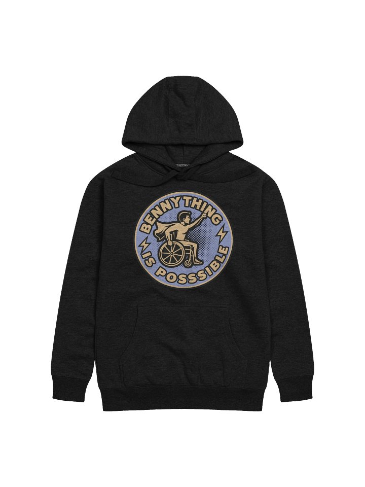 BENNYTHING Is Possible Light Logo On Dark Premium Hoodie [Unisex] product image (6)