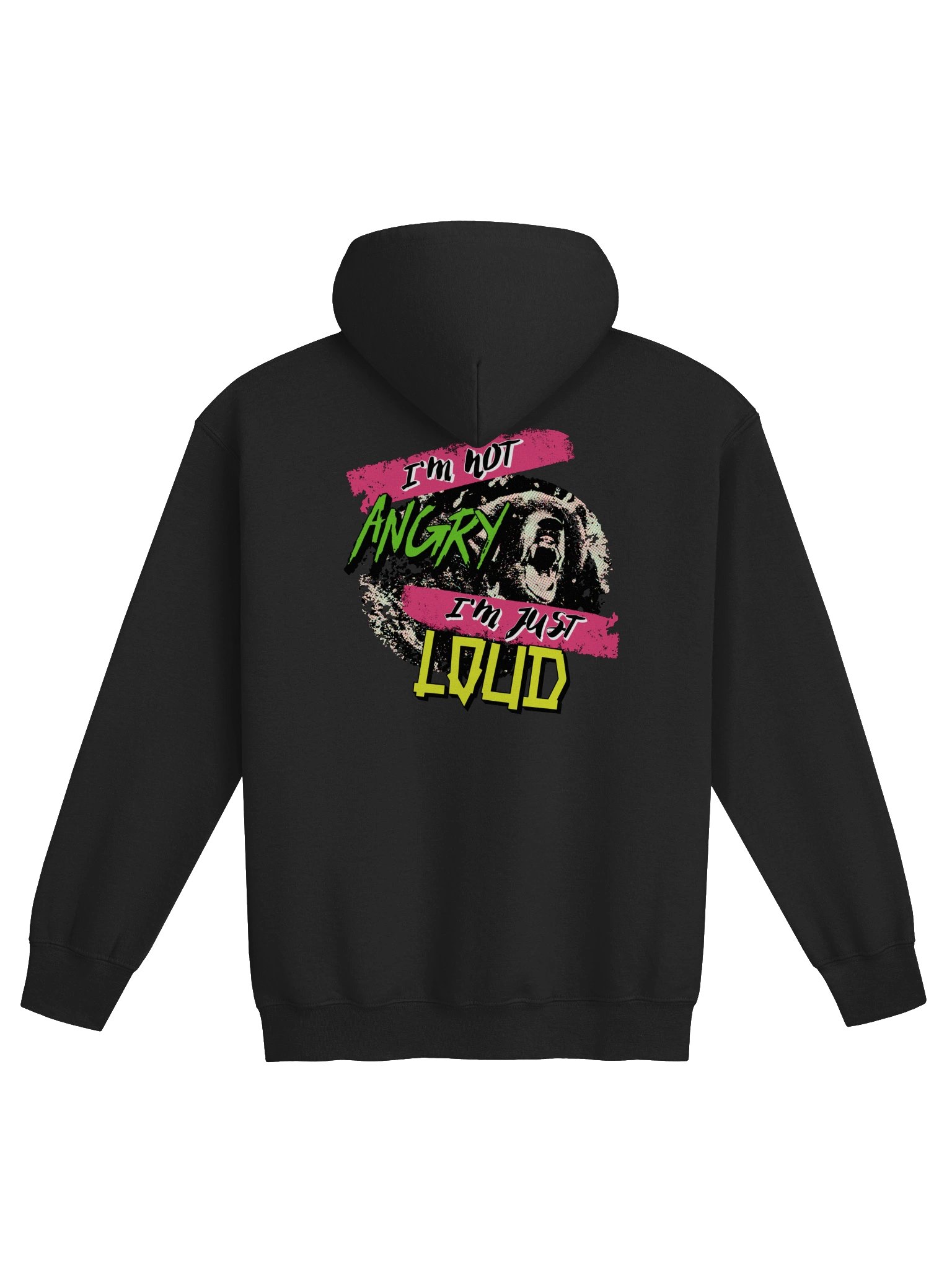 I'm Not Angry - I'm Just Loud! - Zipper Hoodie Dark product image (1)