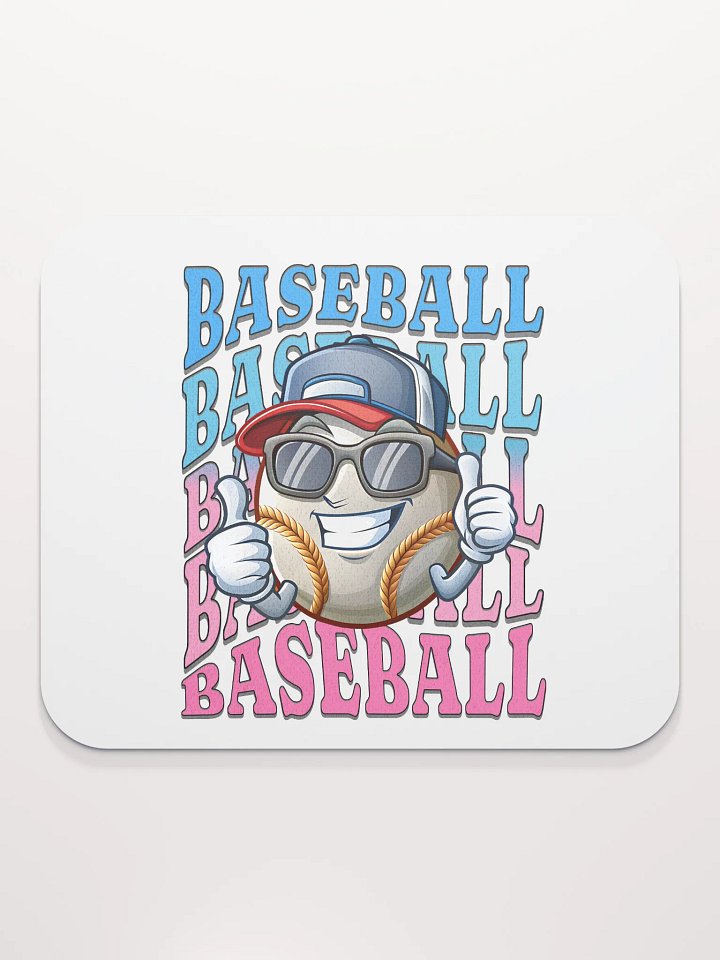 Baseball Thumbs Up Mouse Pad product image (1)