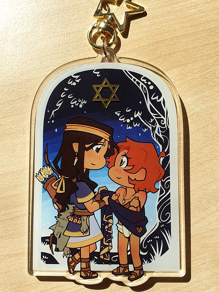 David and Jonathan | Double-Sided Acrylic Keychain product image (1)