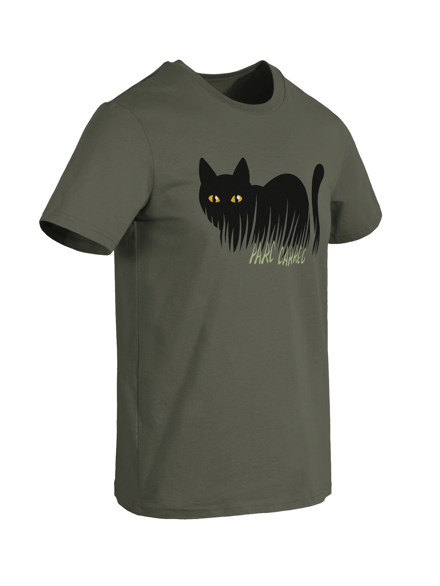 Shadow Cat Unisex Organic T-Shirt by Parc Carreg product image (4)