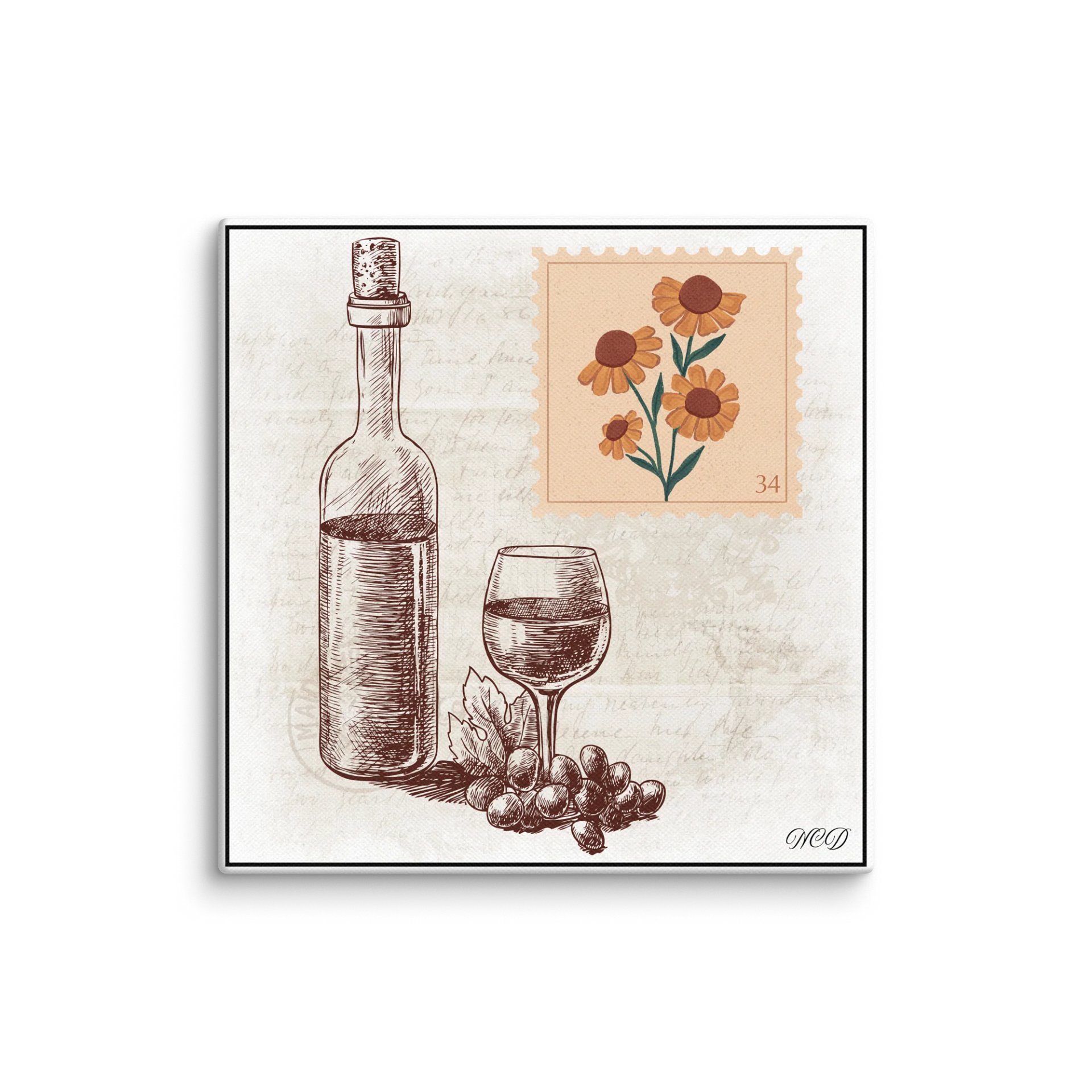 🍷 Wine Sunflower Delight Canvas – Bon Appétit By NCD product image (1)