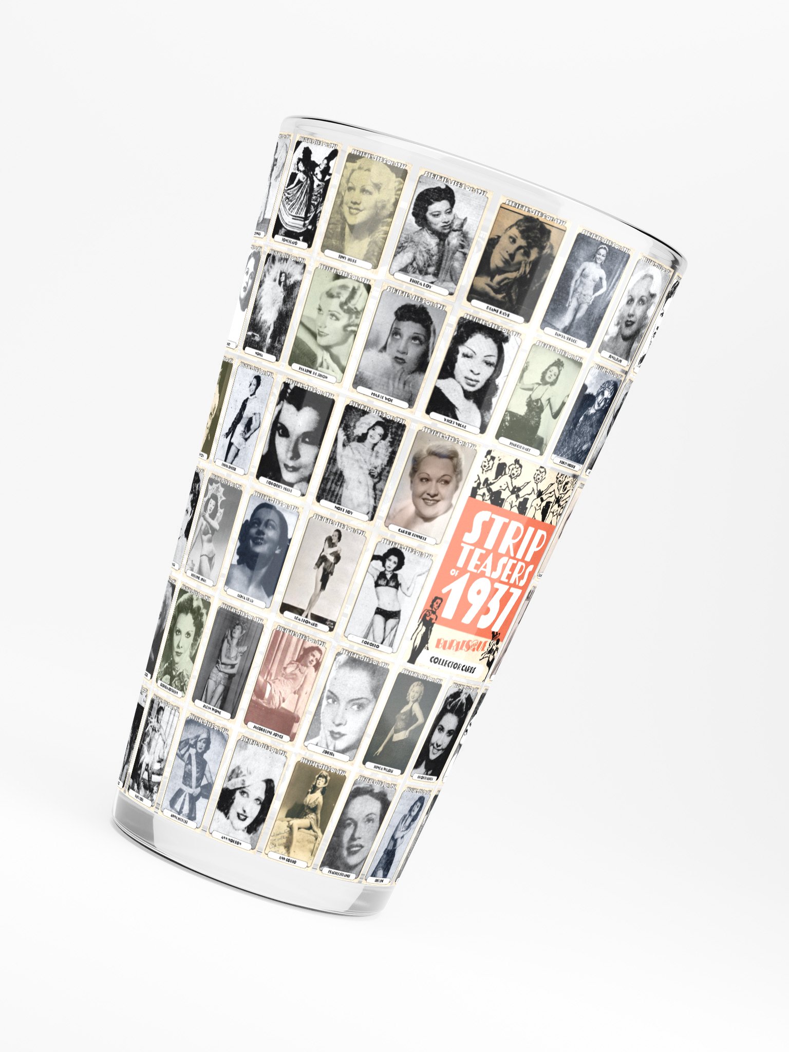 Stripteasers of 1937 Decorative Pint Glass product image (5)