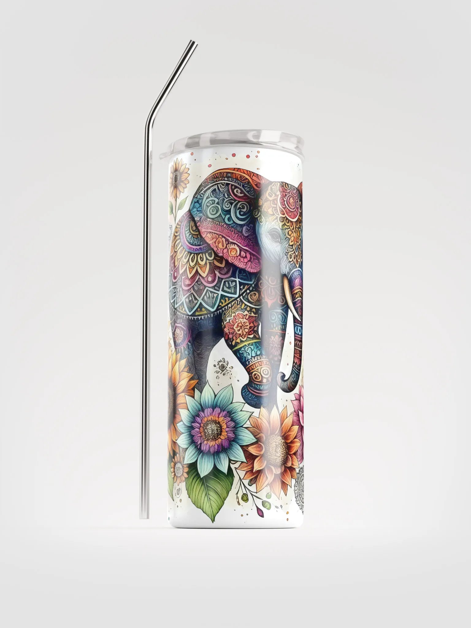 Exotic Elephant Stainless Steel Tumbler product image (2)