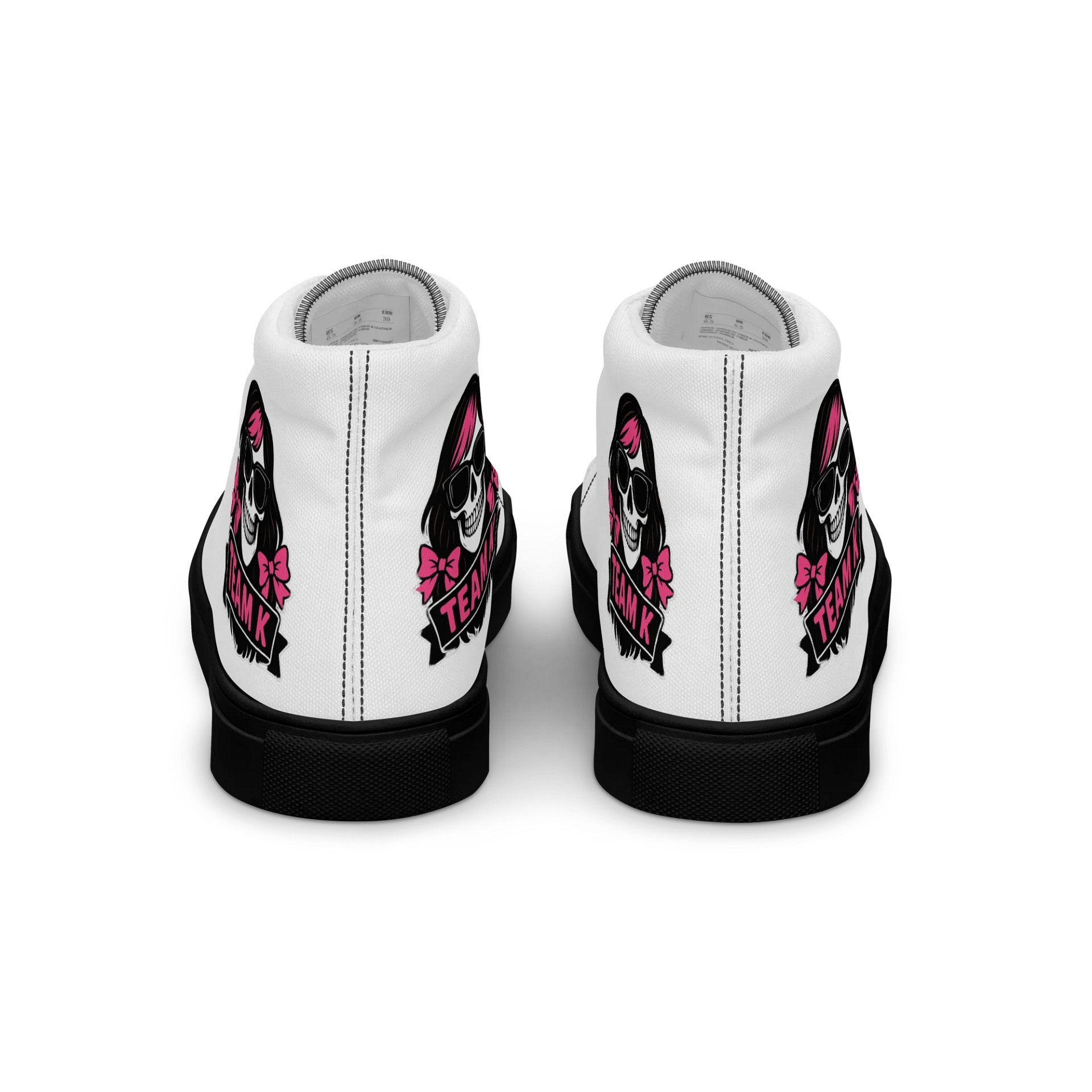 TEAM K (V-6) Women's High Top Canvas Shoes product image (4)