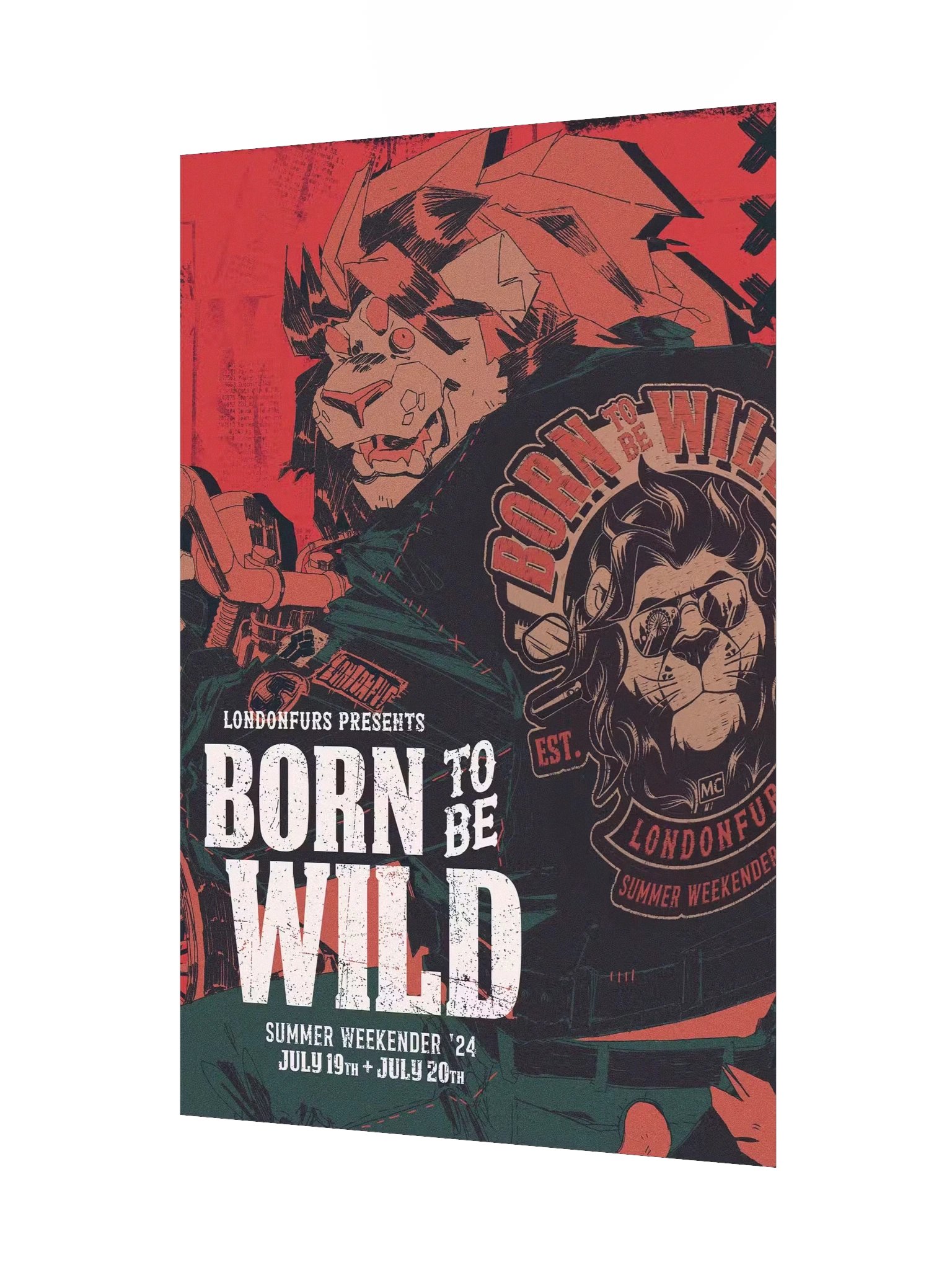 LondonFurs Summer Weekender '24 - Born to be Wild Samson - Poster product image (3)