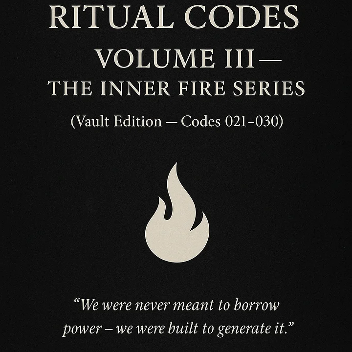 🔥 RITUAL CODES: VOLUME III THE INNER FIRE SERIES 🔥 (Vault Edition Codes 021–030) product image (1)
