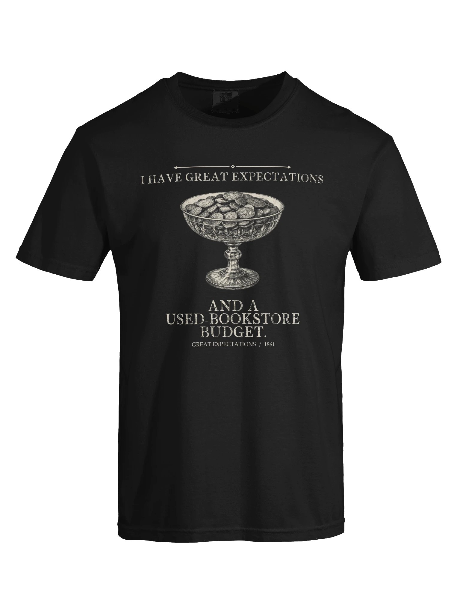 Have Great Expectations Used Bookstore Budget -- Great Expectations Tee (Dark) product image (25)