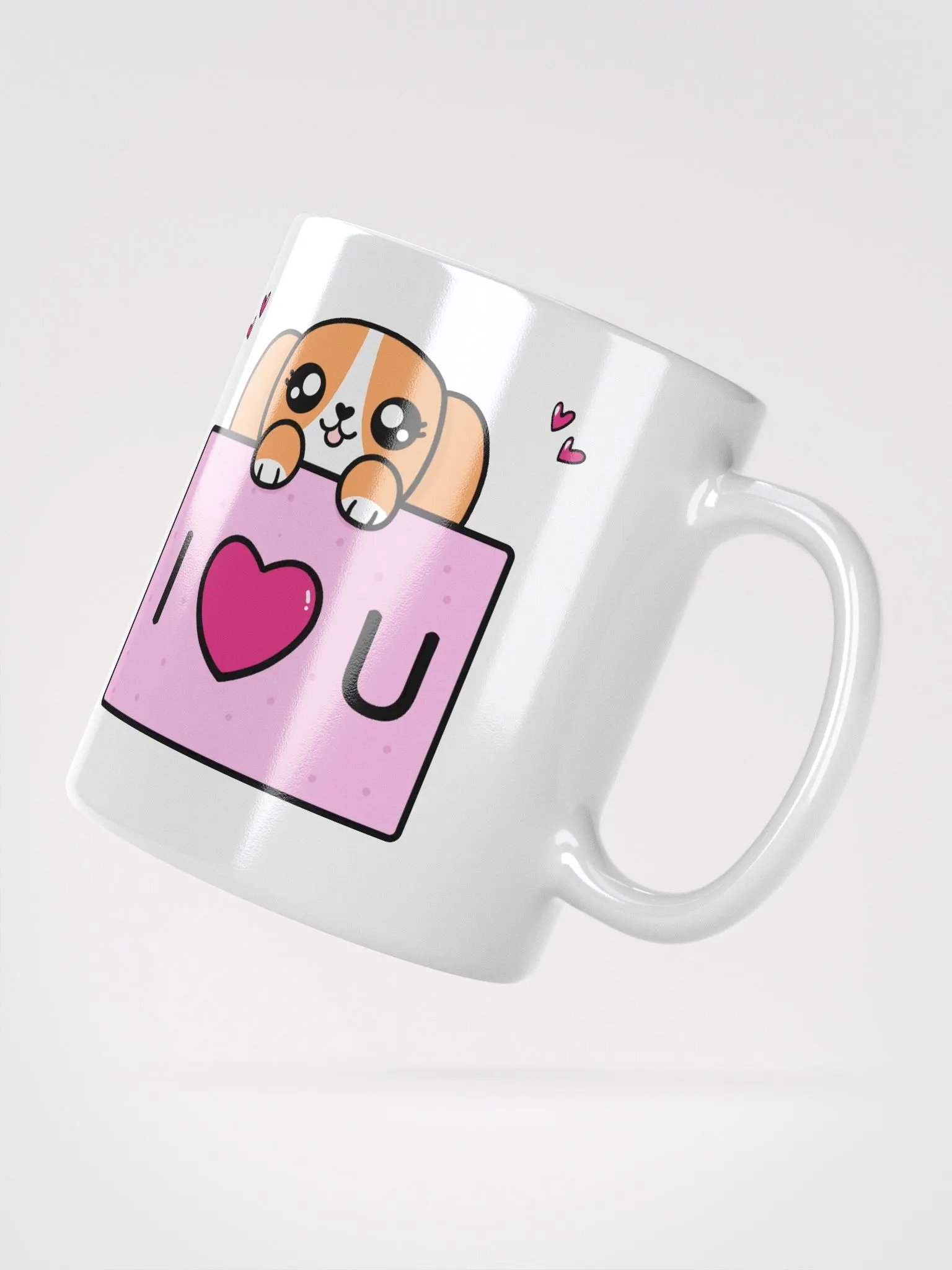 Cute Cat & Dog I Love U Mug product image (3)