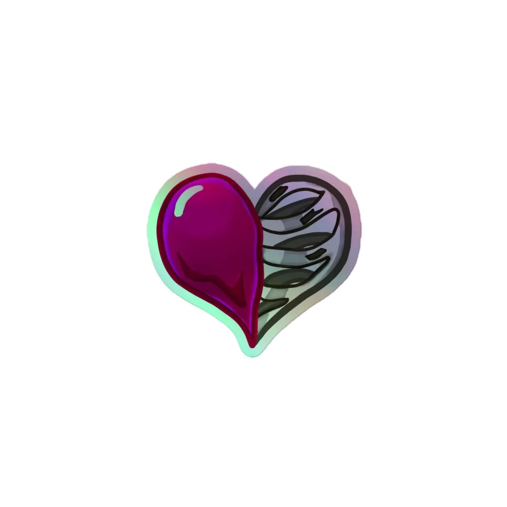 Holographic Heart Sticker product image (2)