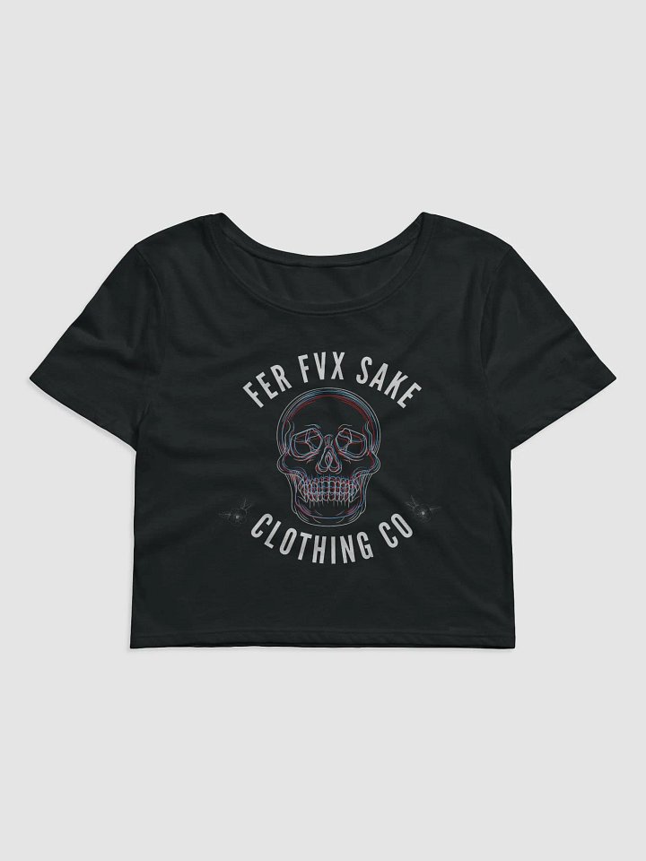 FFS 3D Skull Women's Cropped T-Shirt product image (1)