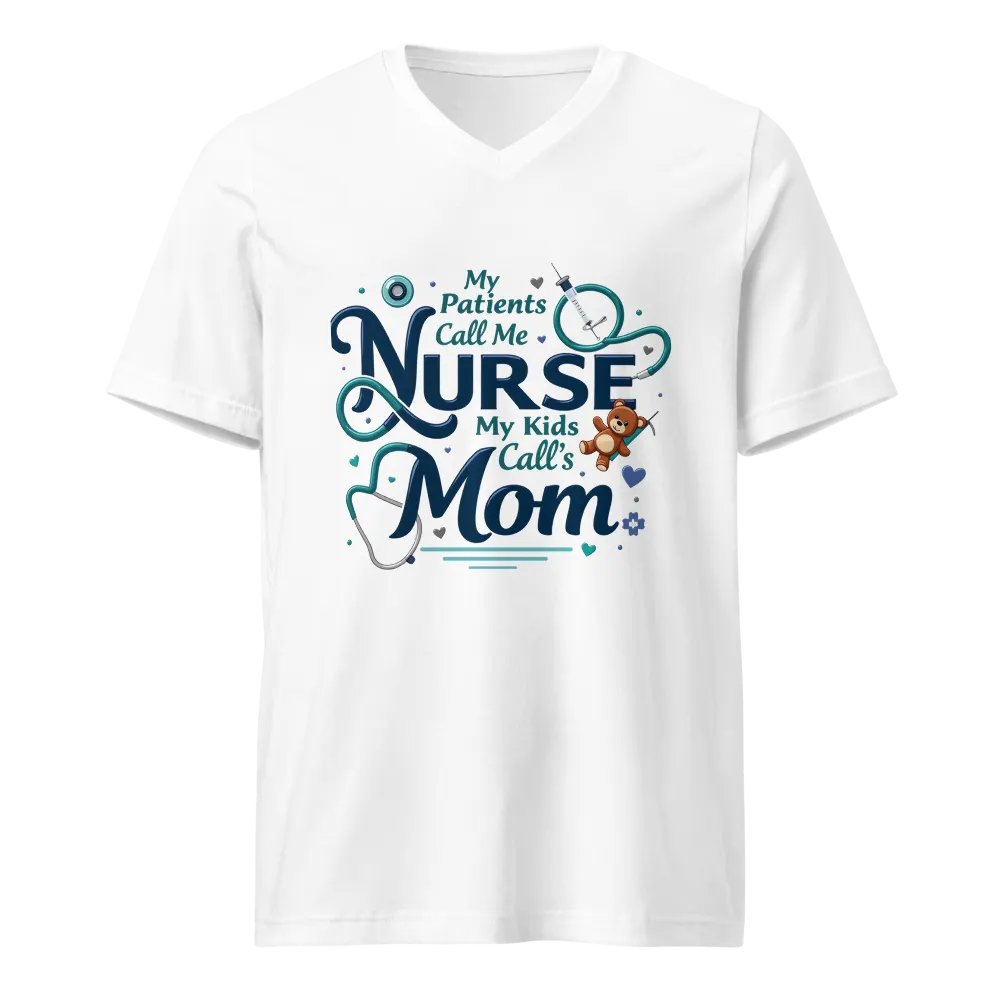 Nurse Mom V-Neck Tee product image (5)