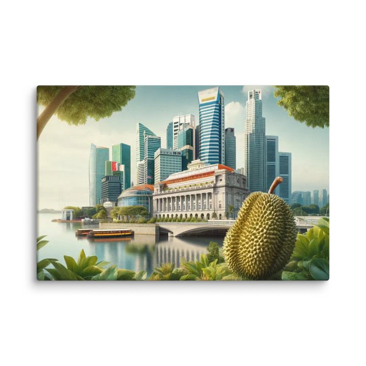 Durian's Perspective Canvas: Singapore's Skyline Symphony product image (1)