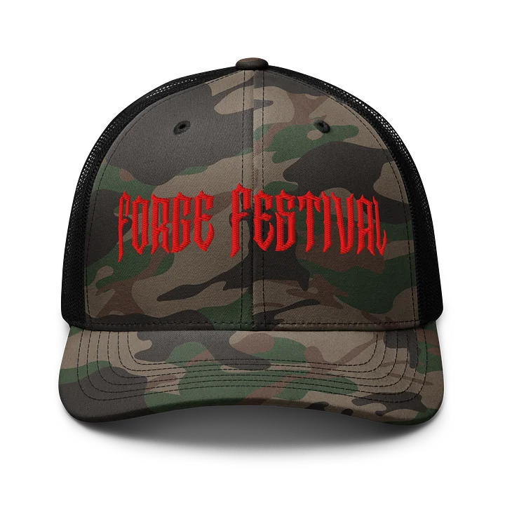 Forge Fest Otto Cap Camouflage Trucker Hat product image (1)