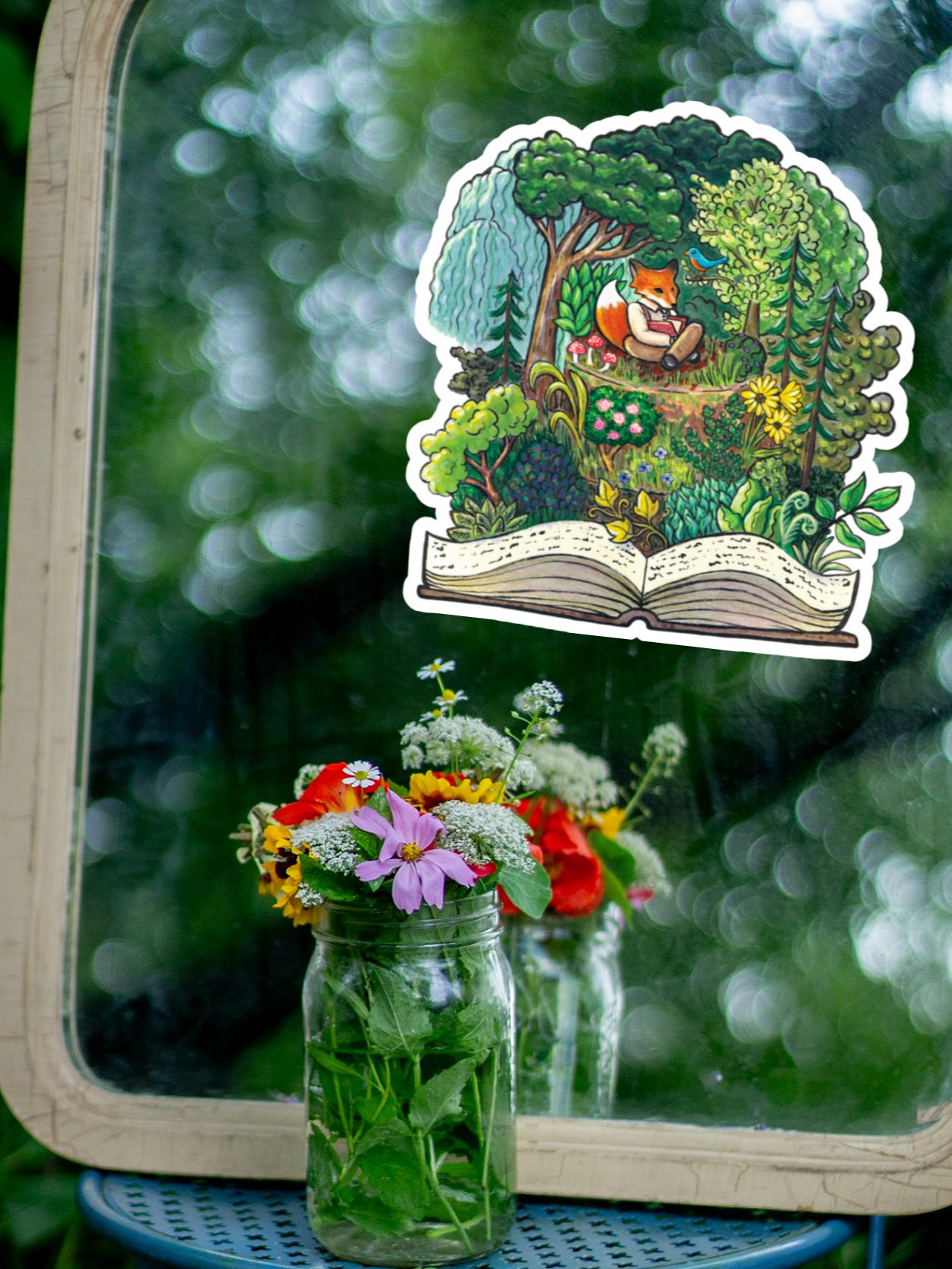 Fantasy Forest Fox Cake - 6 Inch Magnet product image (1)
