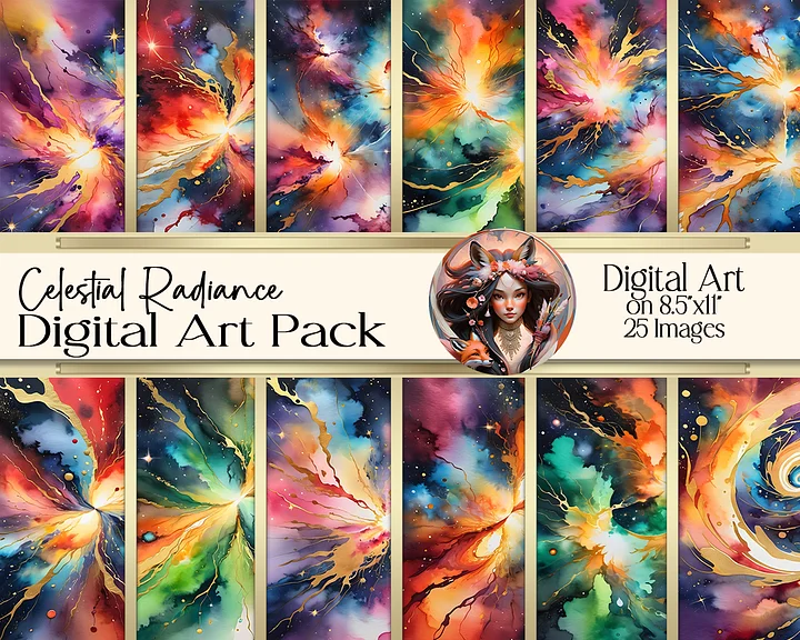 Celestial Radiance Digital Art product image (1)