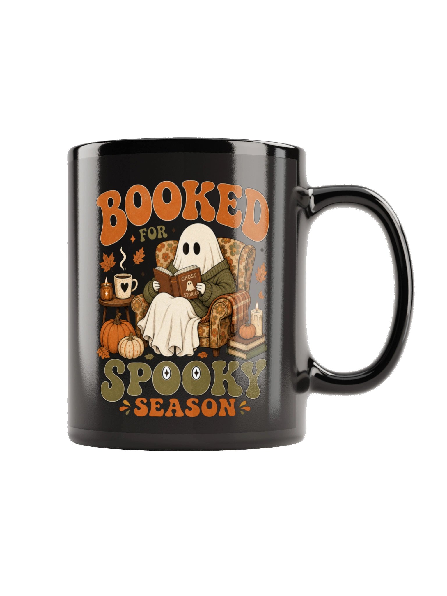 Booked for Spooky Season Ghost Mug product image (6)