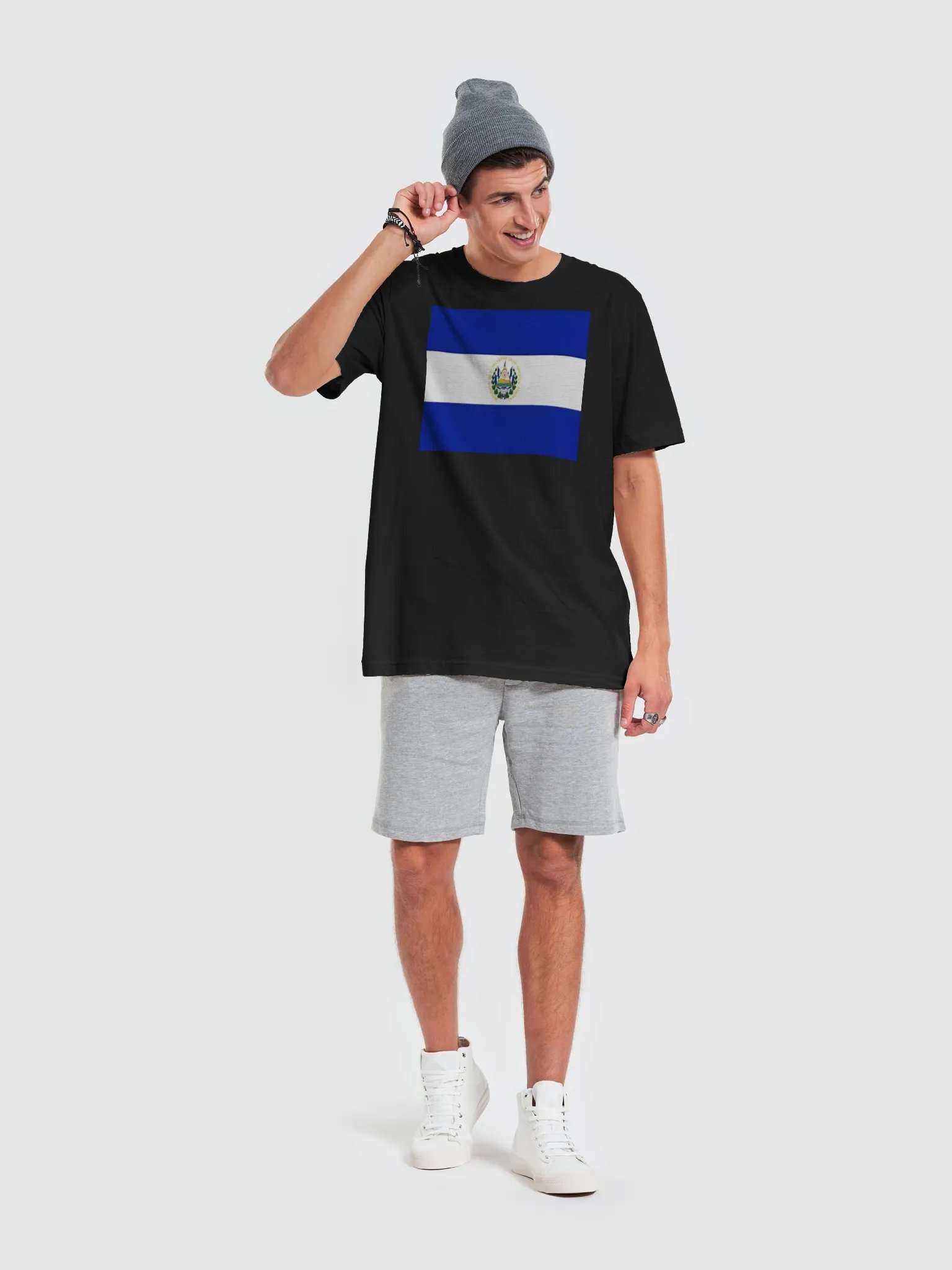 Exclusive Unisex El Salvador Flag Graphic Tee by Graphic Grove product image (2)
