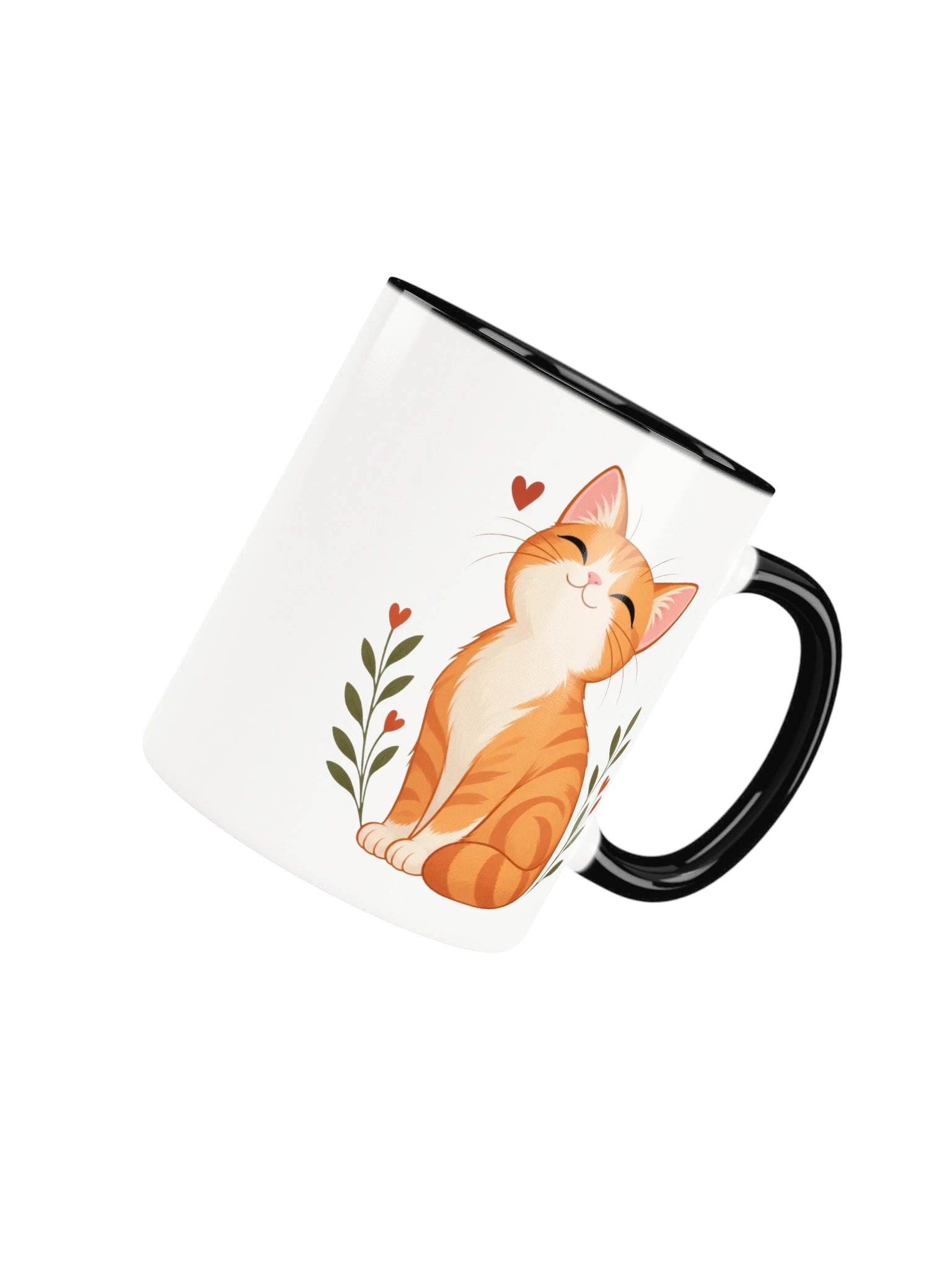 Orange Tabby Cat Ceramic Mug | Cute Ginger Cat Coffee Cup Gift product image (4)