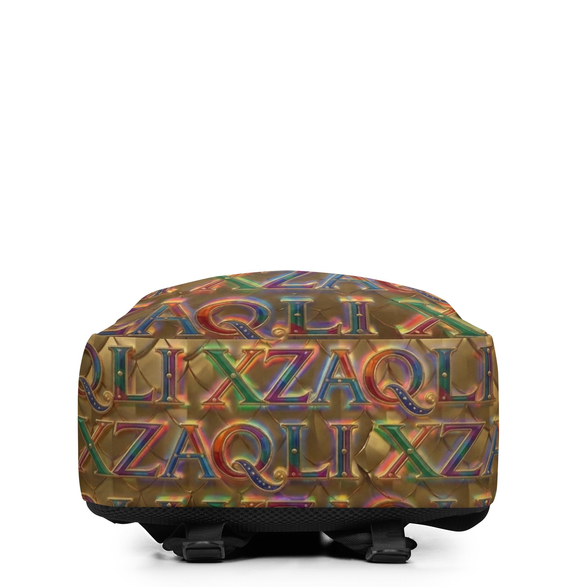 XZAQLI Liquid Gold Monogram Premium Commuter Backpack product image (4)