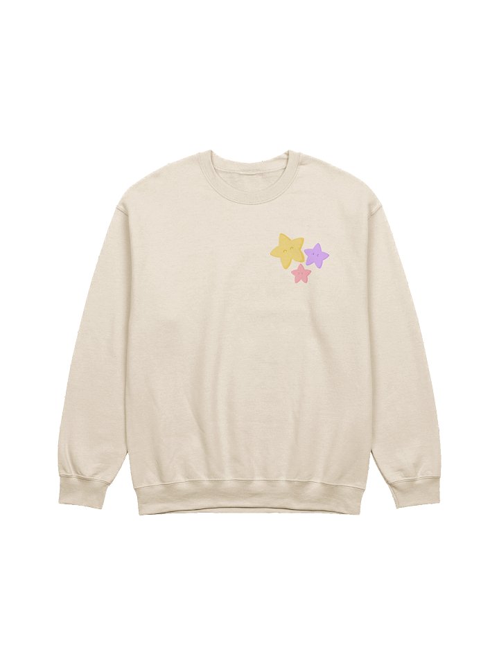 little stars crewneck sweatshirt (sand) product image (1)