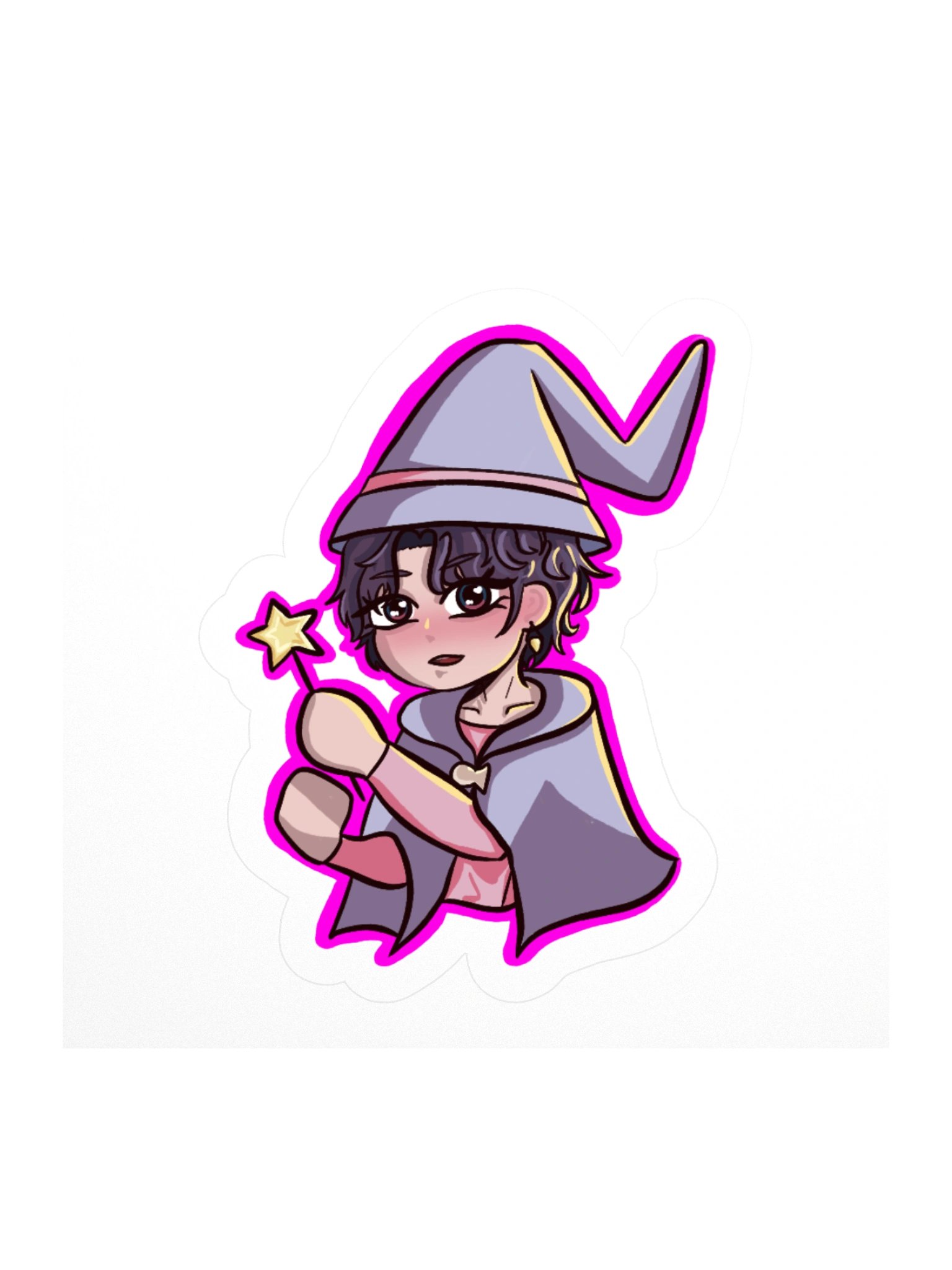 mr fishy witch costume stickie product image (1)