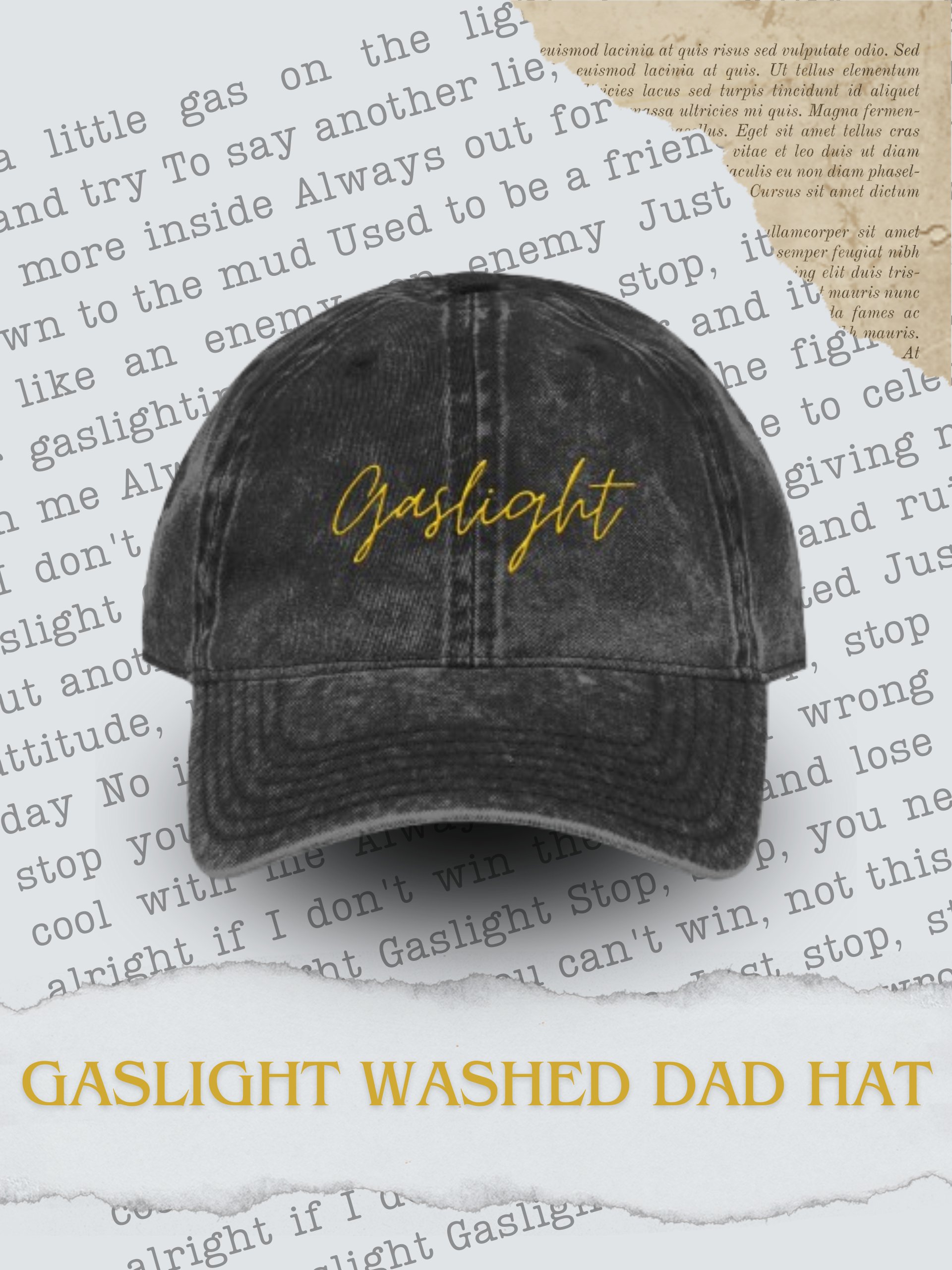 Gaslight Washed Dad Hat product image (1)