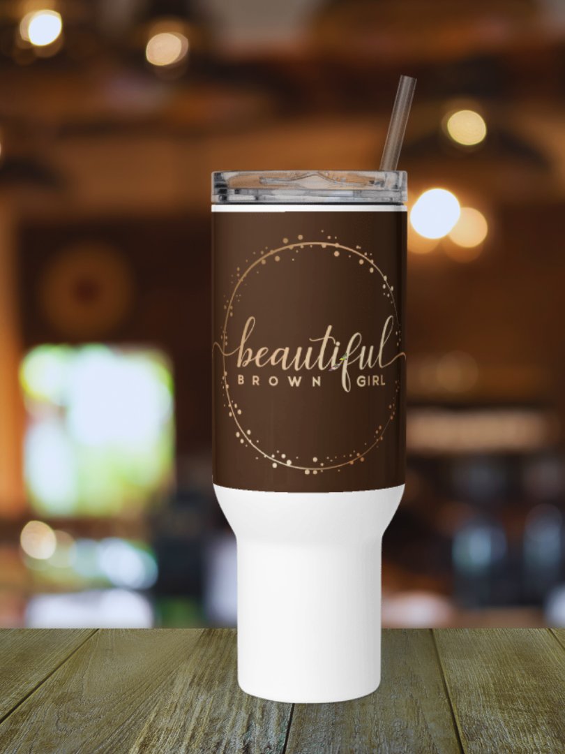 Beautiful Brown Girl Signature Travel Mug product image (3)