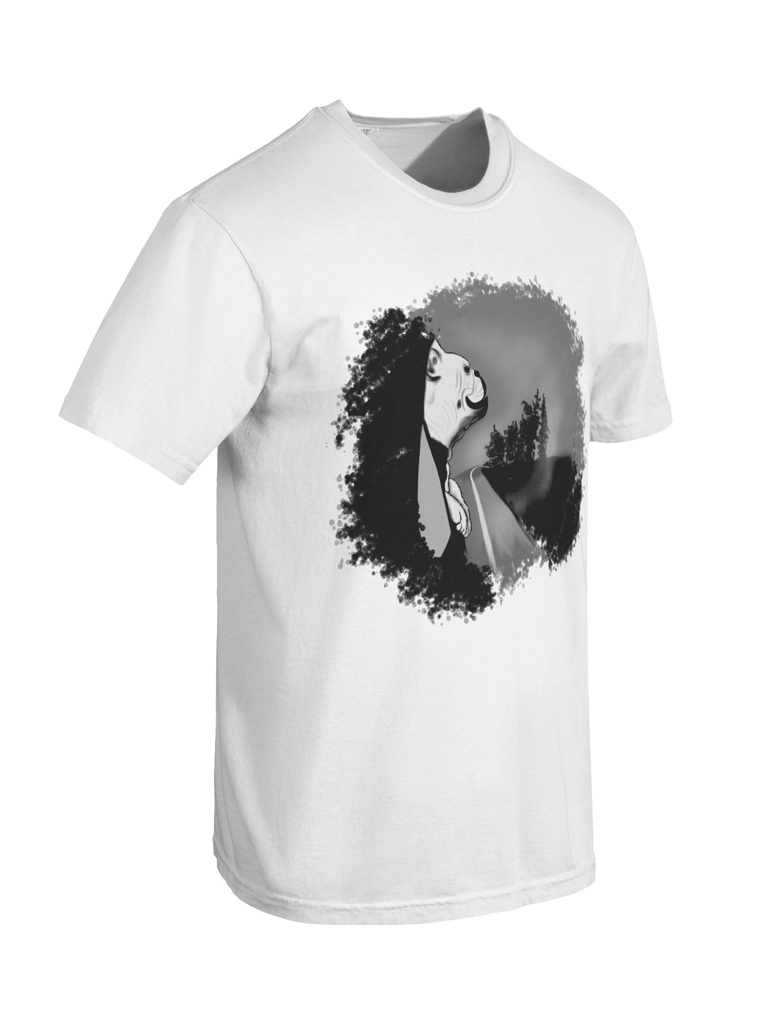 Dog (looking out car window) T-Shirt. Men's Comfort Colors Garment-Dyed Heavyweight T-Shirt product image (5)