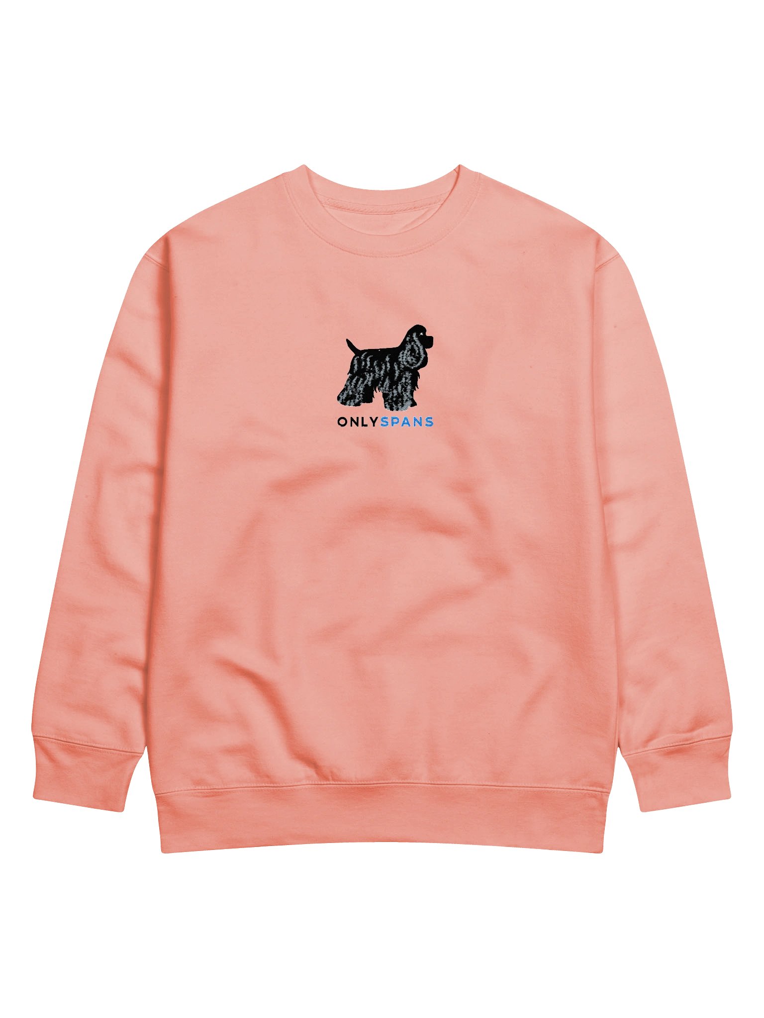 Only Spans Sweatshirt (Embroidered) of an American Cocker Spaniel(Black) product image (15)
