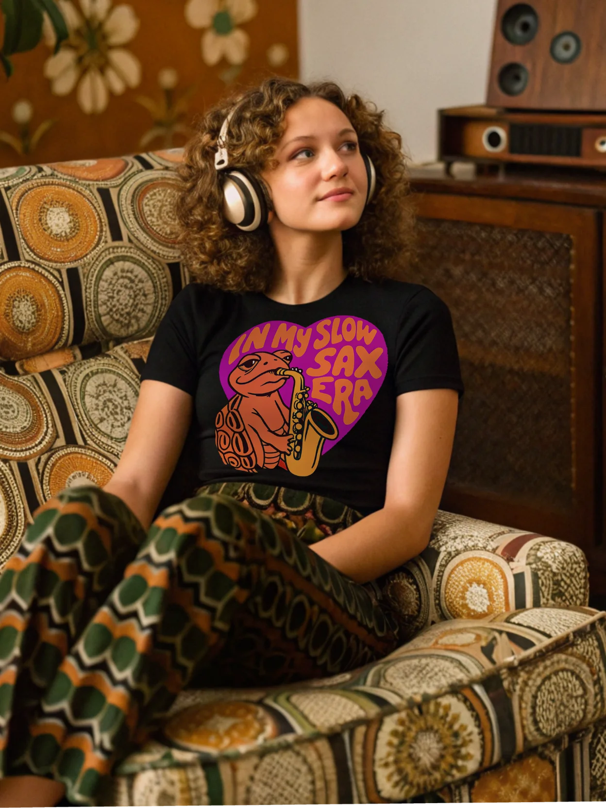 Saxophone Turtle Slow Sax Era T-Shirt product image (1)