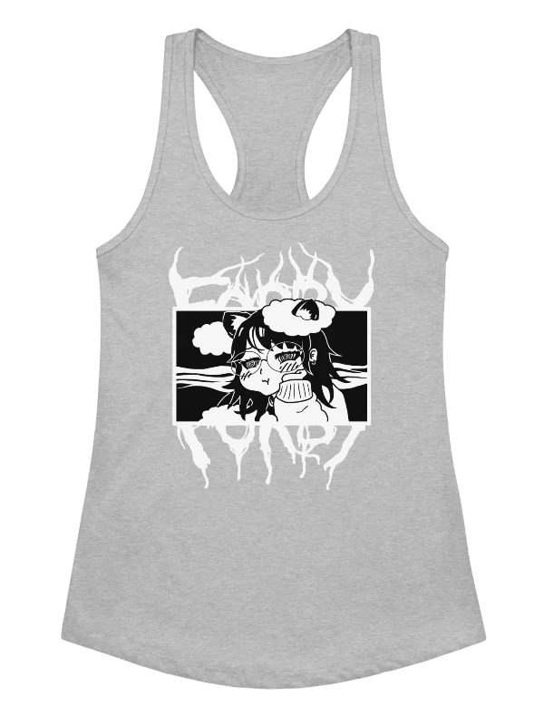 Metal Cat Girl Women's Racerback Tank Top product image (25)
