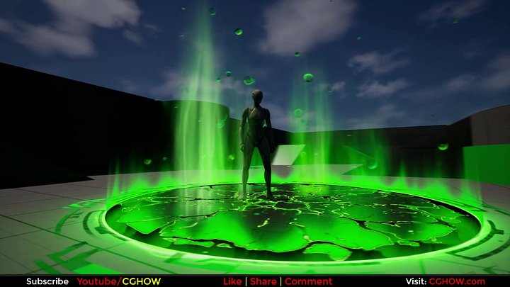 Poison Spell AOE in Unreal Engine 5 Niagara product image (1)